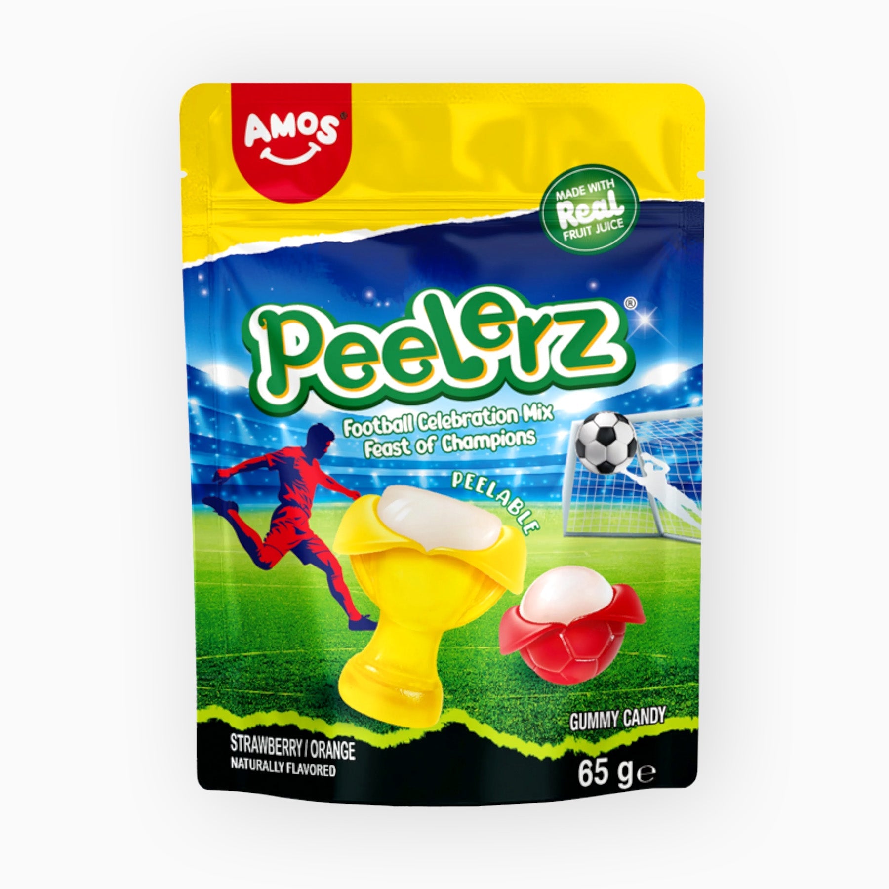 Amos Peelerz Gummy World Cup 65 G