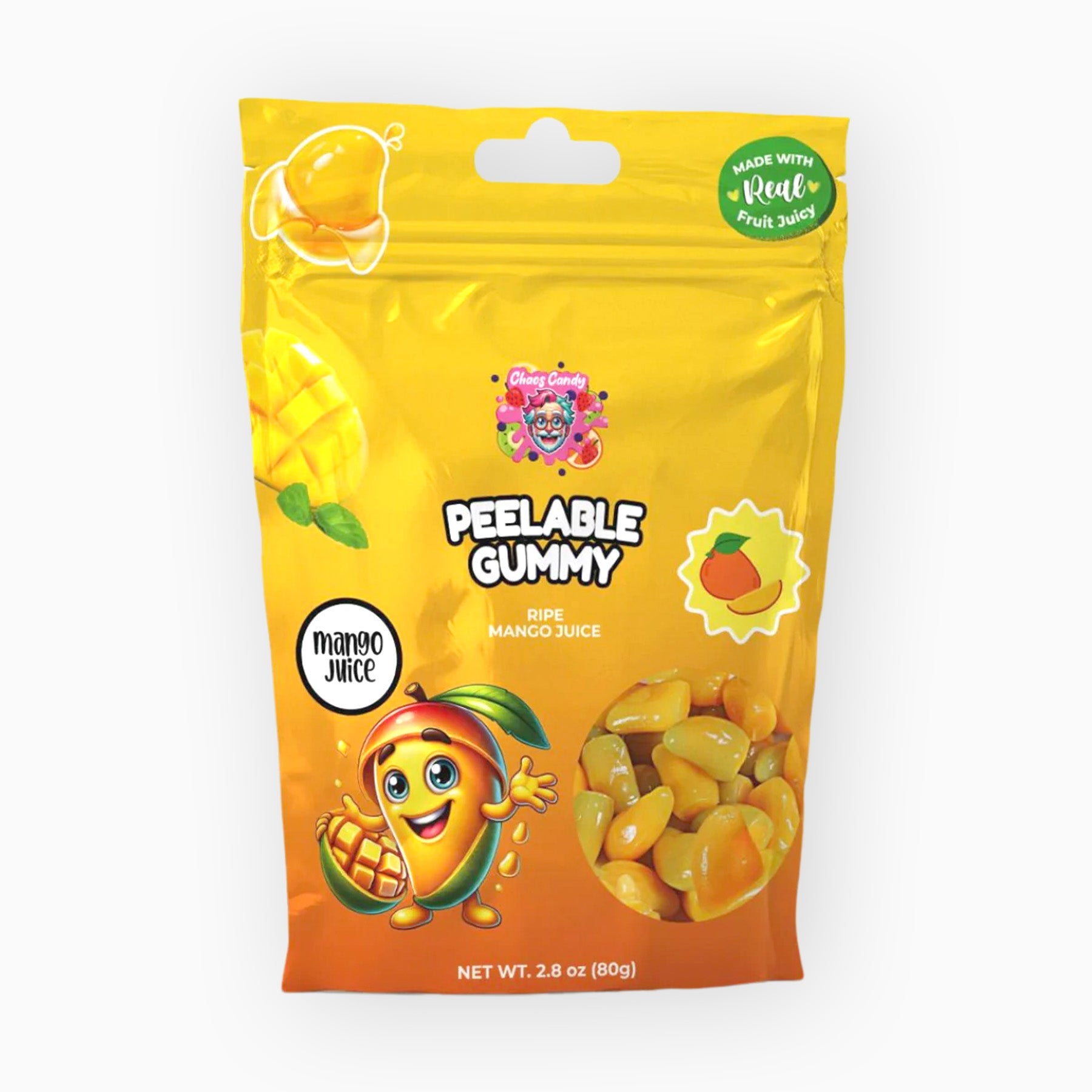 Chaos Candy Peeleable Gummy Mango Juice 80g