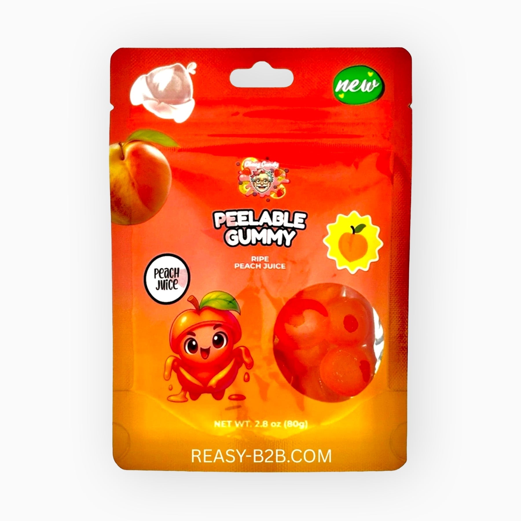 Chaos Candy Peeleable Gummy Peach Juice 80g