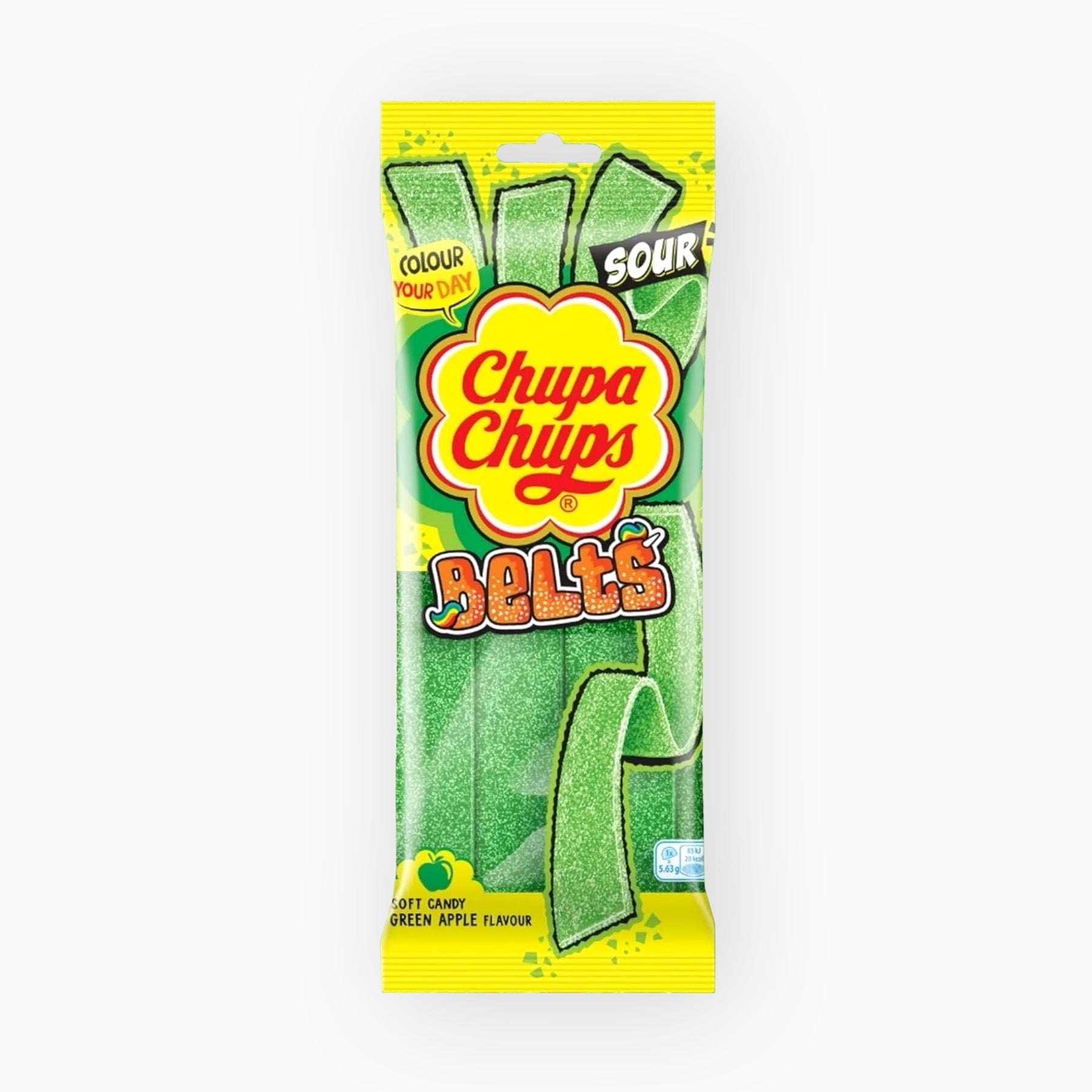 Chupa Chups Sour Belts Green Apple 90g 1