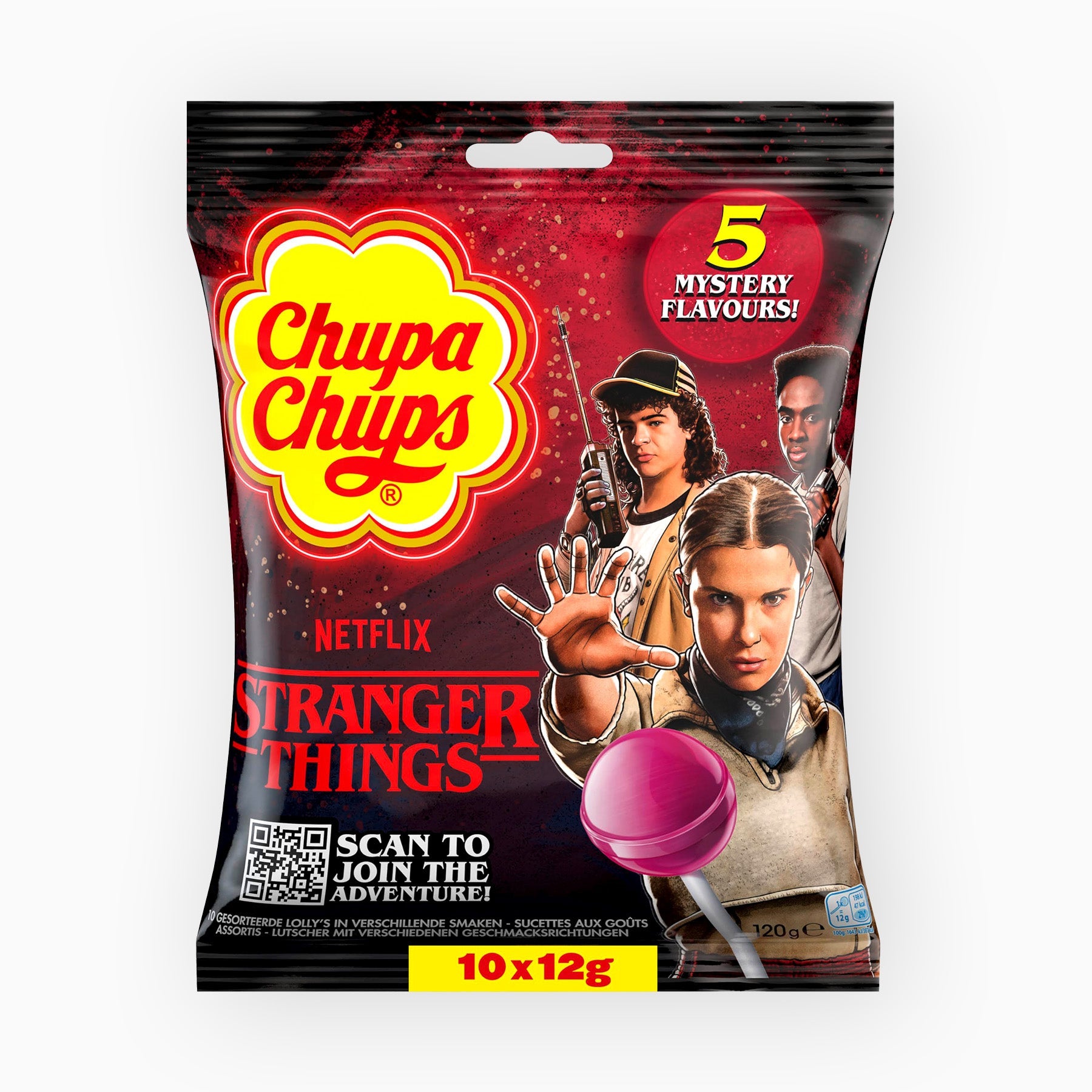 Chupa Chups Stranger Things Right Side Up Lolli 120 G