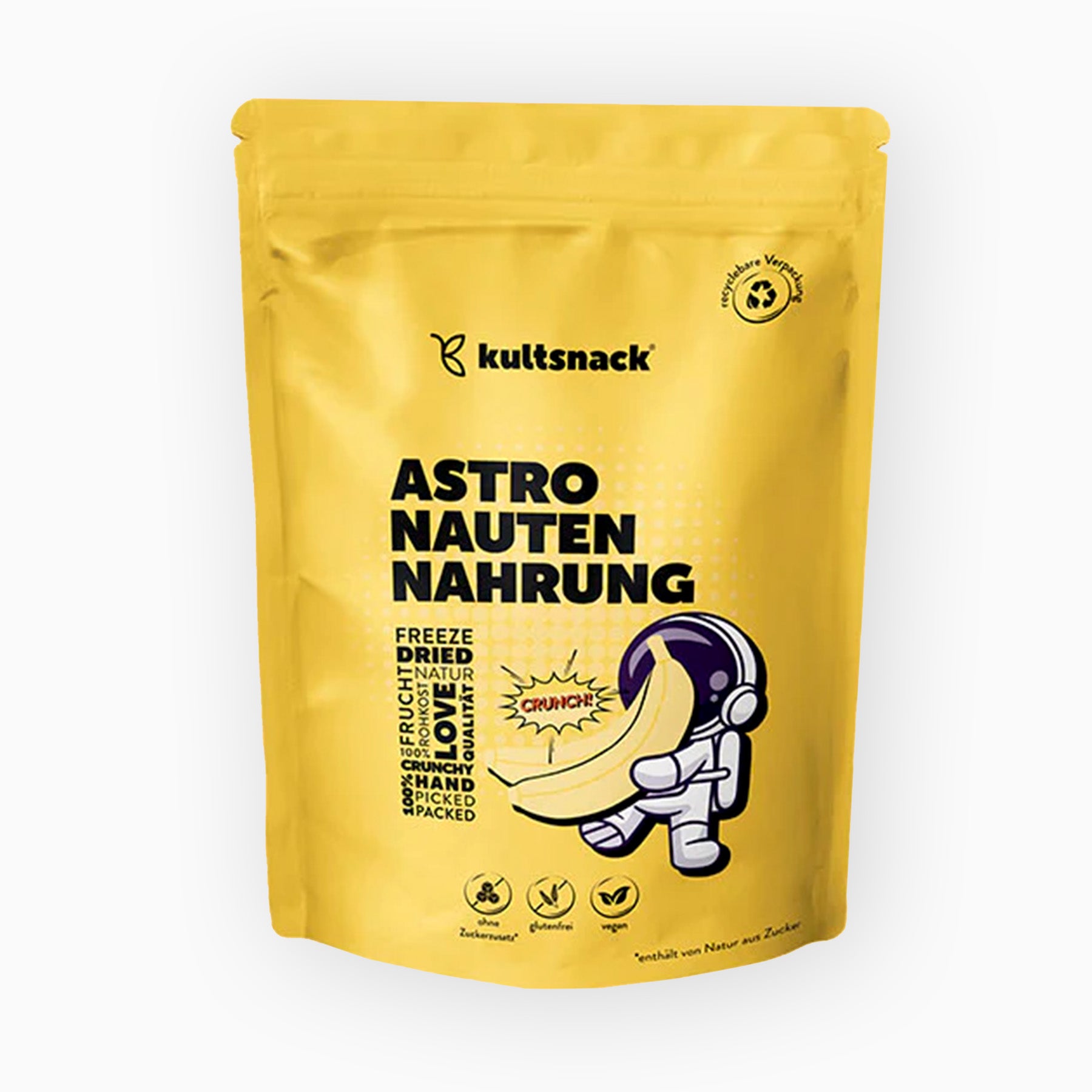 Astronautennahrung Banane Gefriergetrocknet