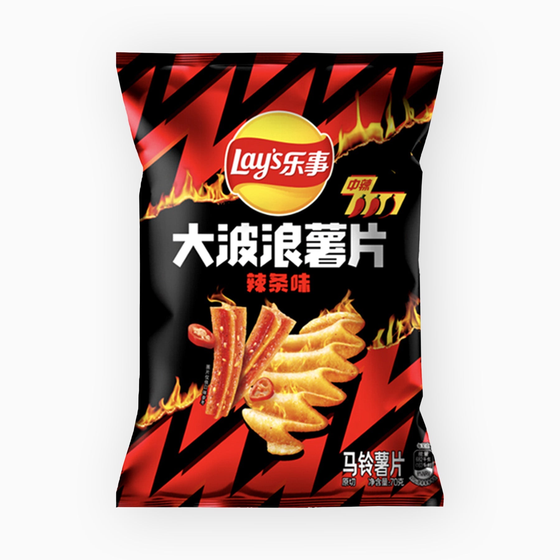Lays Big Waves Spicy Strip 70 G 6924743935396
