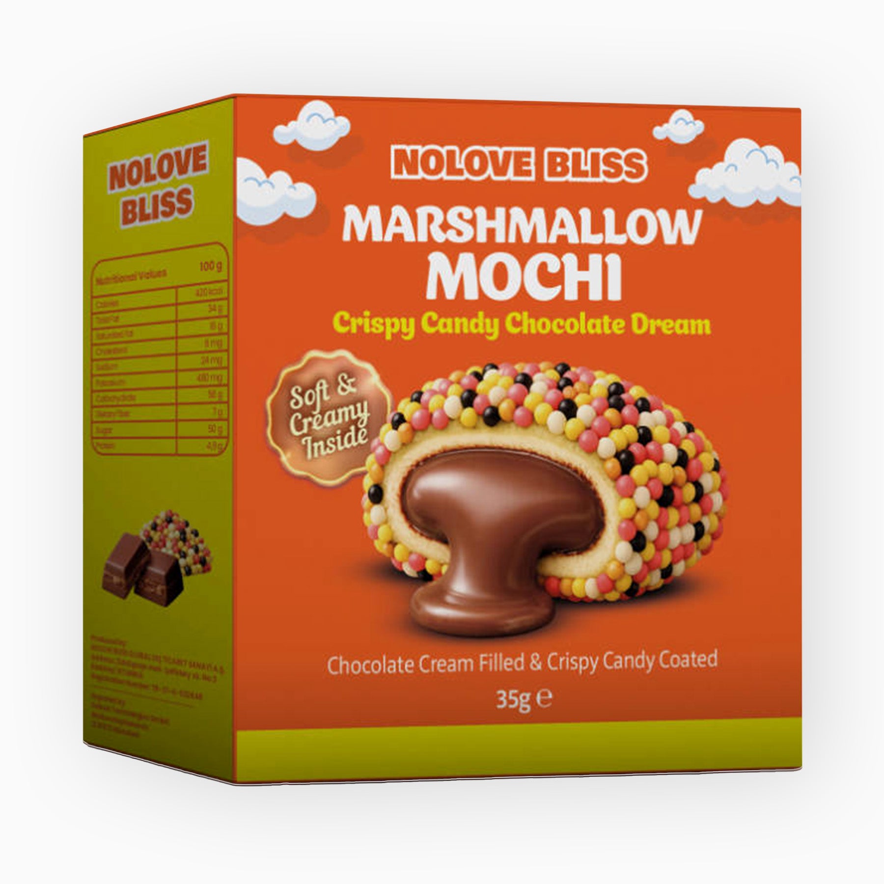Marsmallow Mochi Bomb Crispy Candy Chocololate Dream