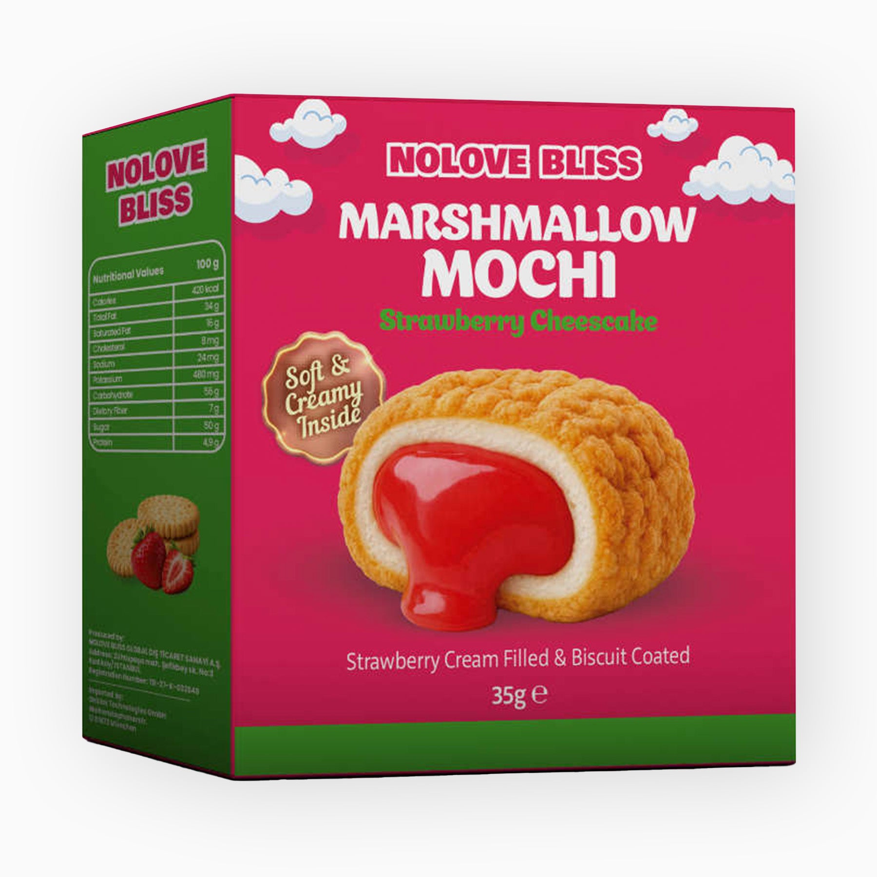 Mallow Bomb Strawberry Cheesecake