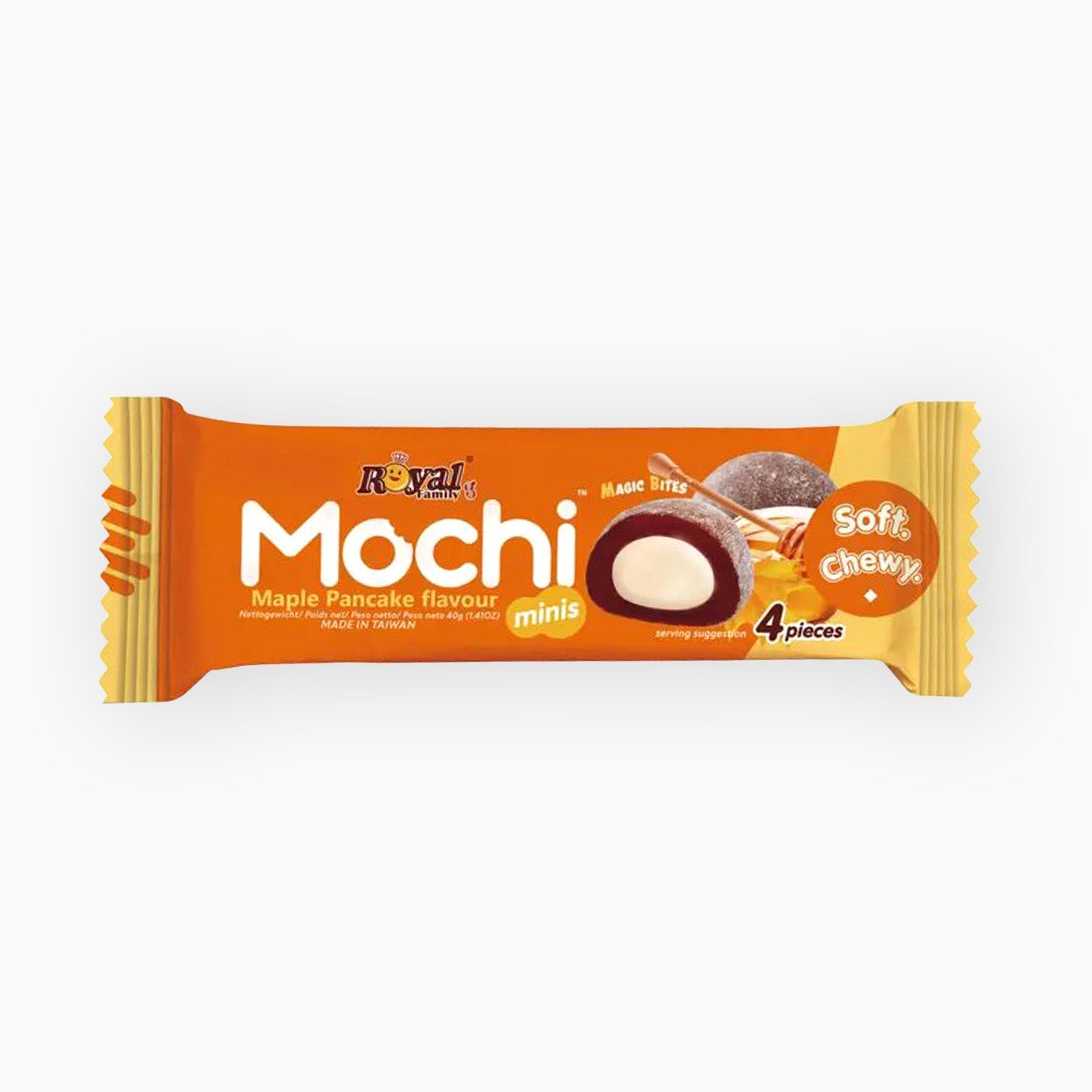 Royal Family Mochi Mini Maple Pancake Snack 40g 1