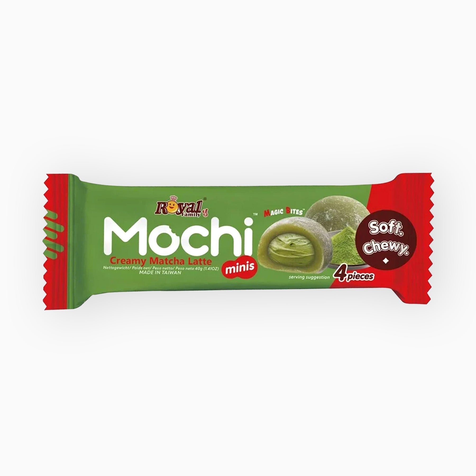 Royal Family Mochi Mini Matcha Latte Snack 40g 1