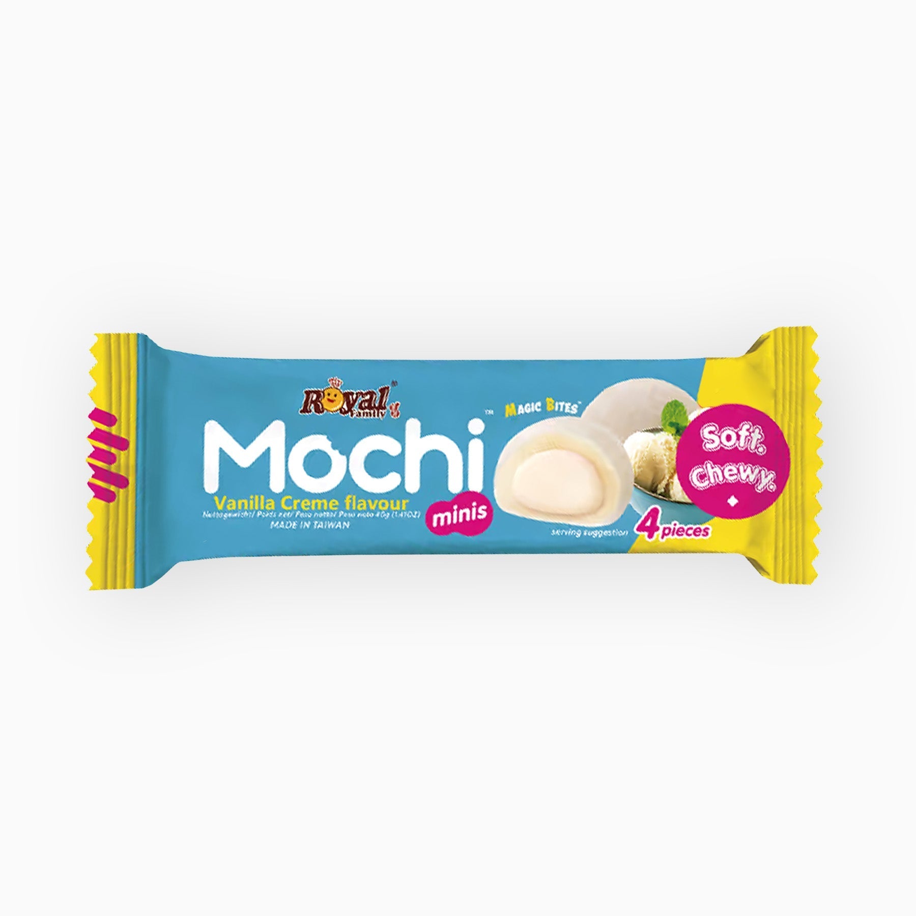 Royal Family Mochi Mini Vanilla Creme Snack 40g 1