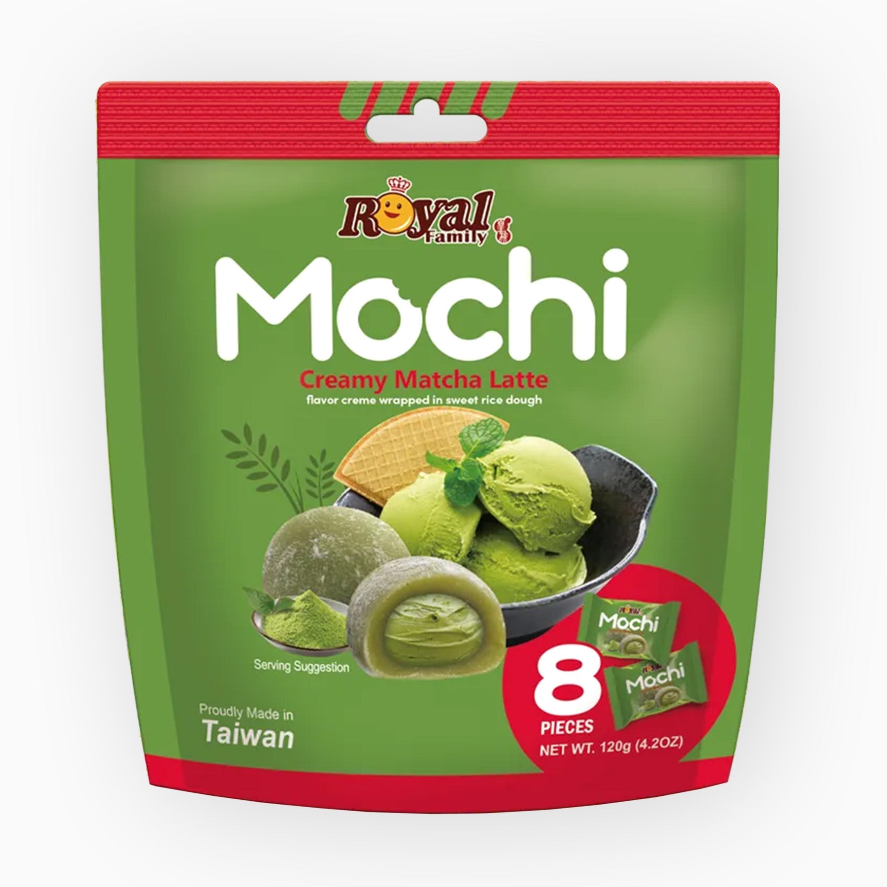Royal Family Mochi Creamy Matcha Latte 120g 1