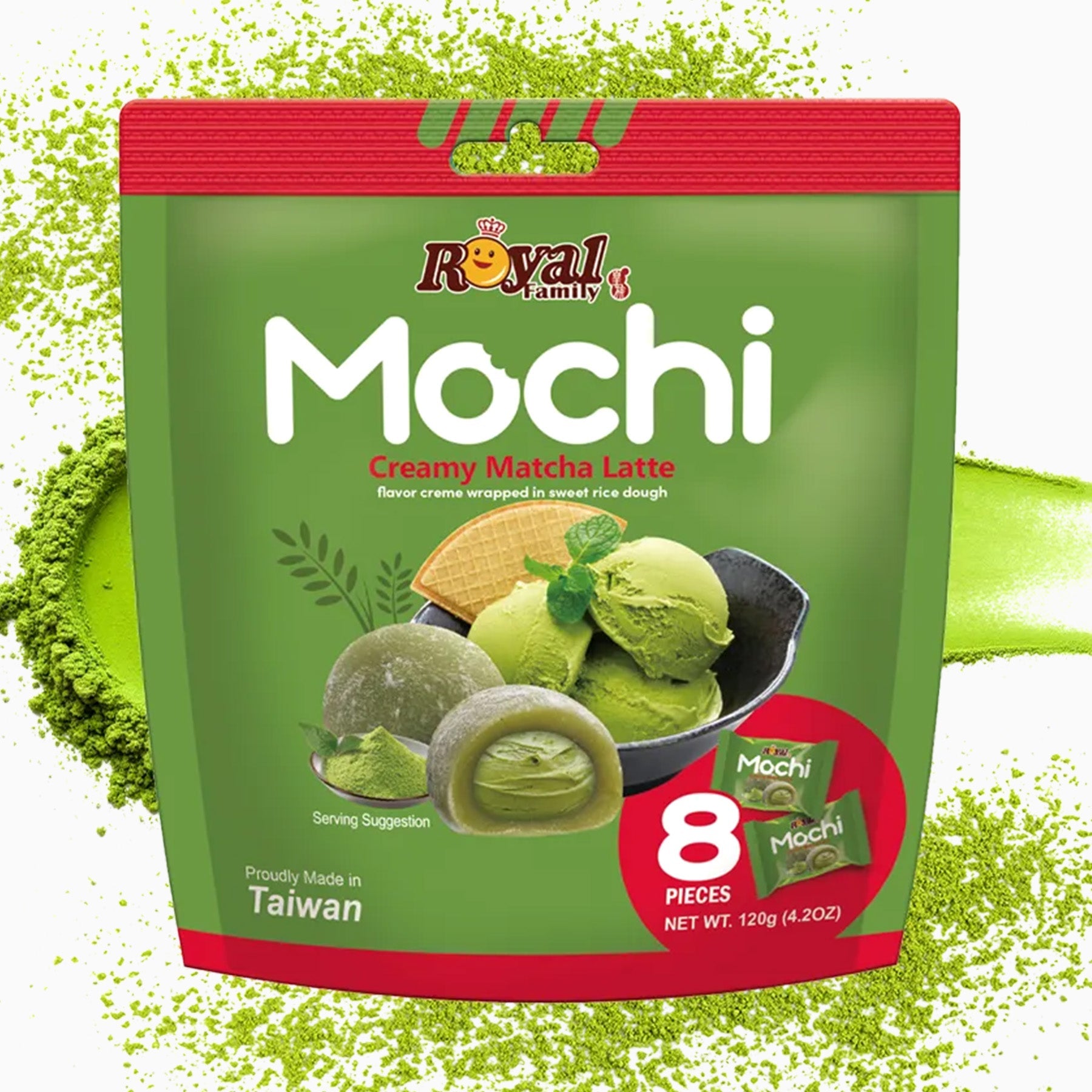 Royal Family Mochi Creamy Matcha Latte 120g 2