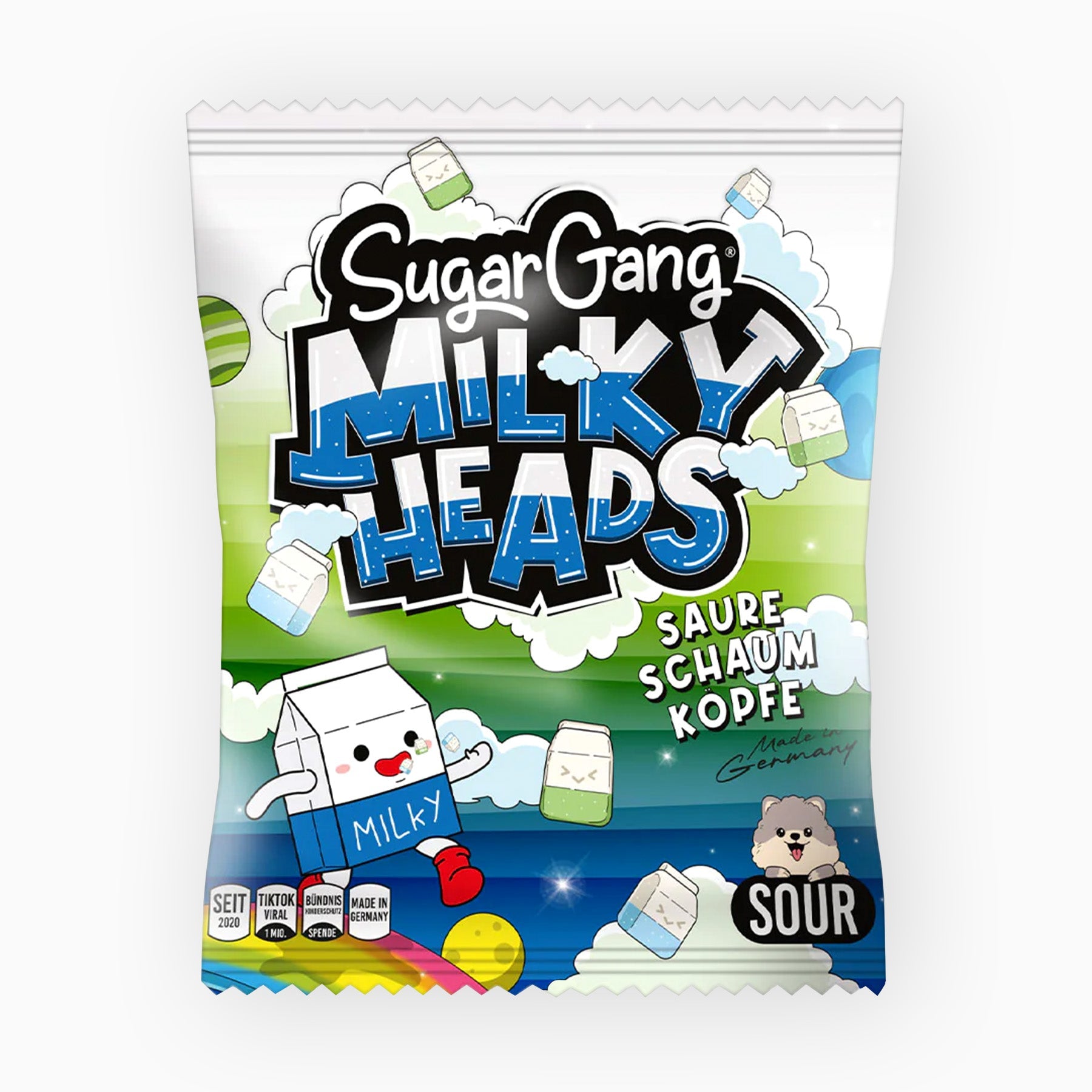 Sugargang Milky Heads Sour 105 G