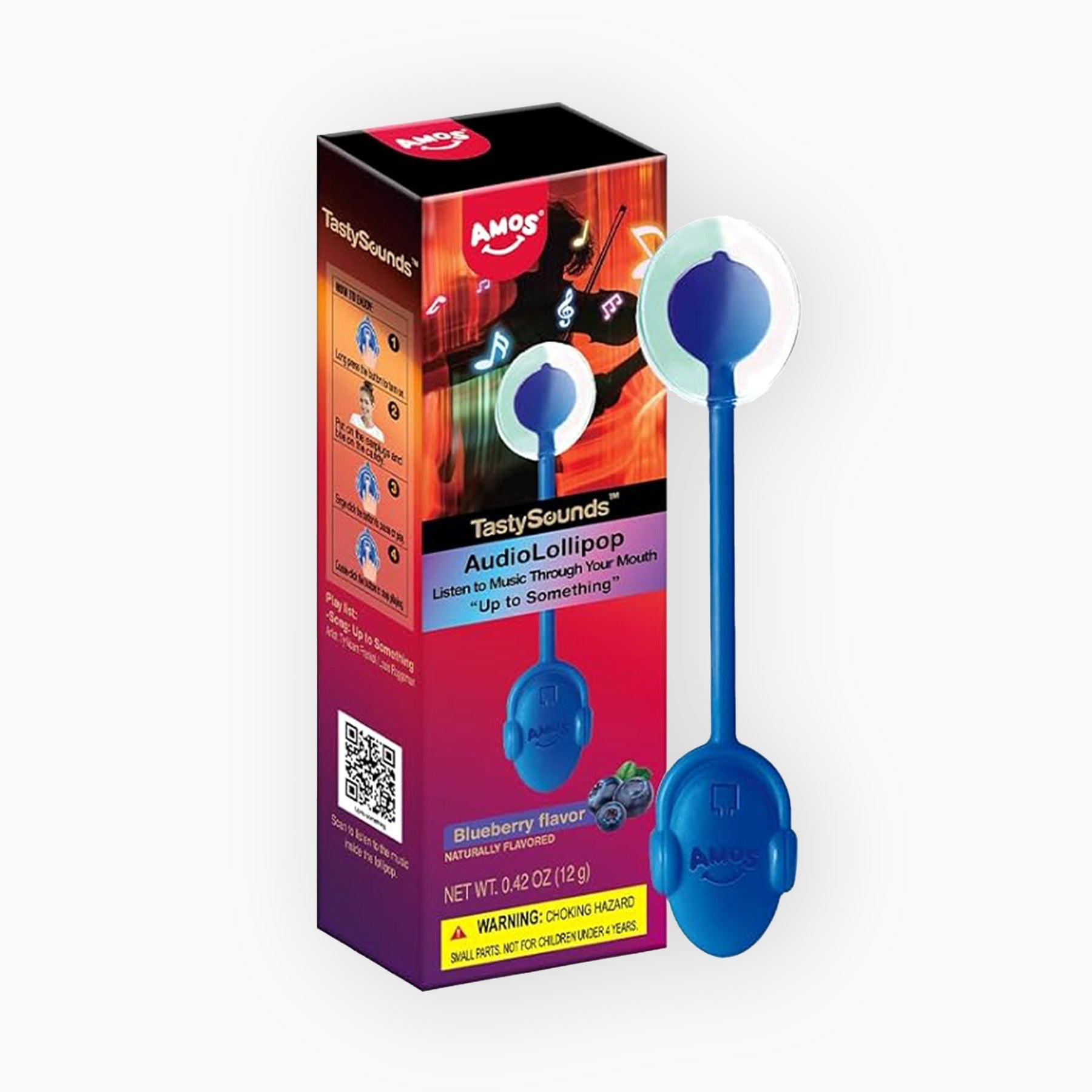 Tasty Sounds Music Lollipop Blueberry Rock 12g 1