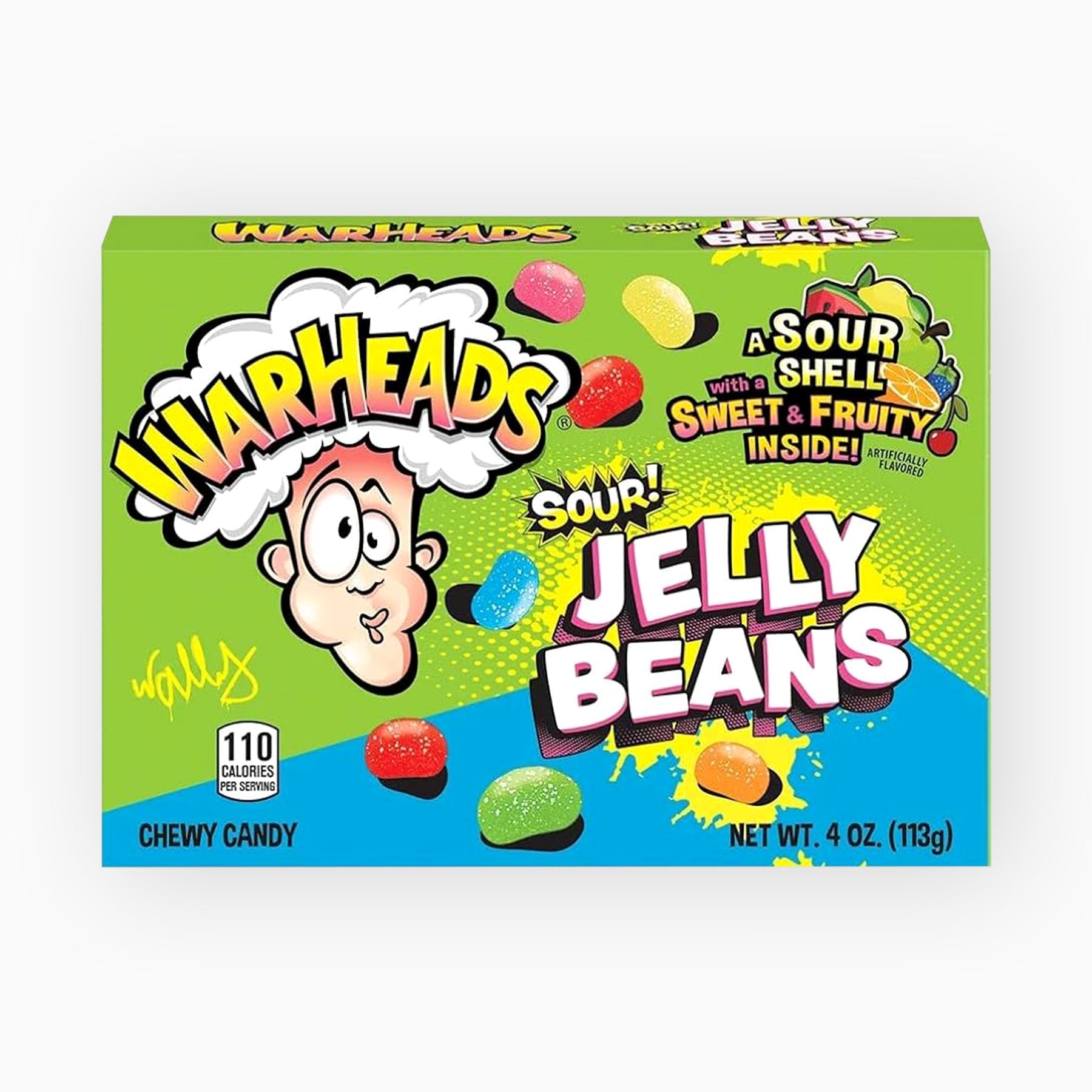 Warheads Sour Jelly Beans 113 G