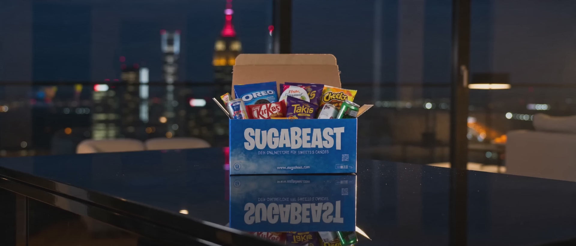 Load video: Gamer mit Snackbox